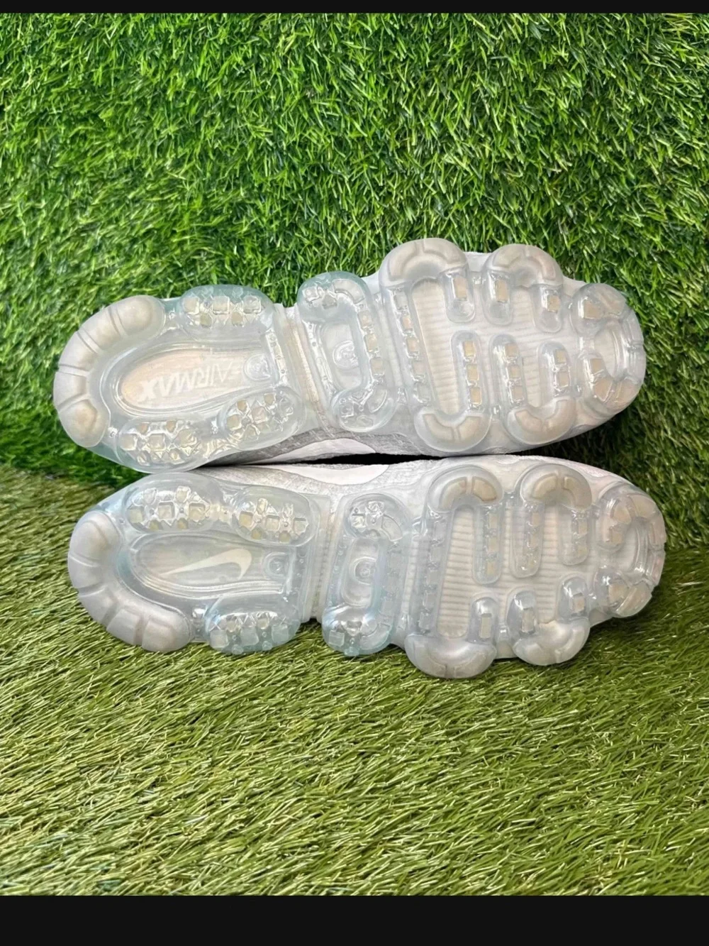 Nike Air VaporMax Flyknit Pure Platinum White Grey